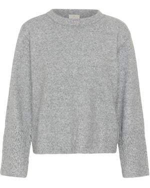 Kaffe Round-Neck Knitwear - Gris