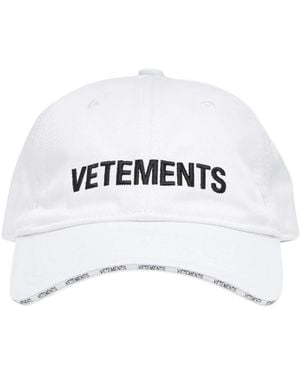 Vetements Iconic Logo Cap - Wit