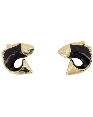 Jacquemus Les Boucles Poisson Ohrringe - Mettallic
