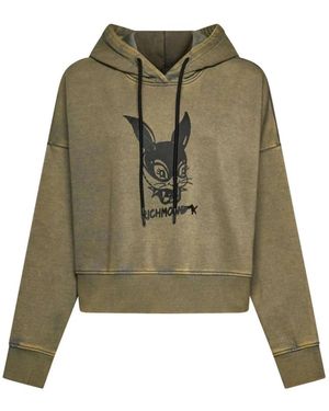 RICHMOND Hoodie Met Grafische Print Op De Voorkant - Groen
