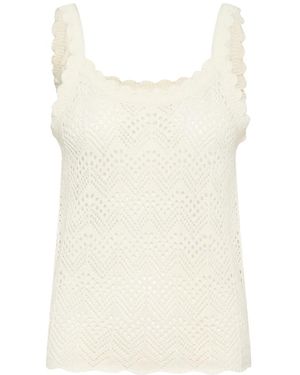 Saint Tropez Sleeveless Tops - Bianco