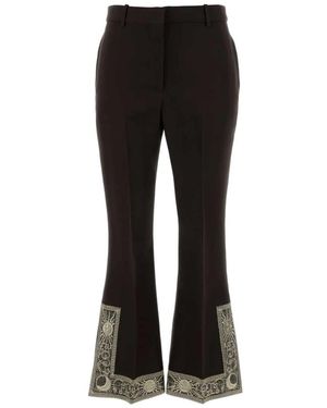Burberry Wide Trousers - Negro