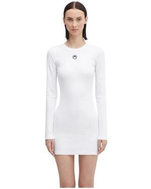 Marine Serre Short Dresses - Bianco