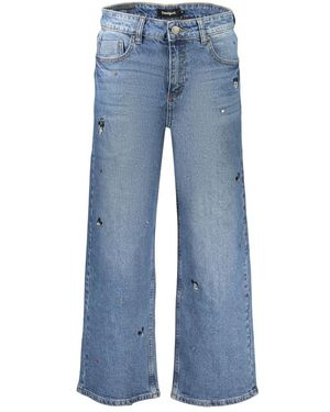 Desigual Jeans ,Blauw ,Katoen Mickey Mini Jeans