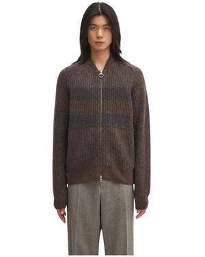 Barbour Strick-Bomberjacke - Braun