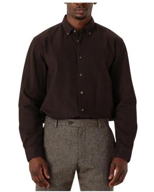 SELECTED Slhregnoag Mix Bdwn Ls Shirt Camp - Zwart
