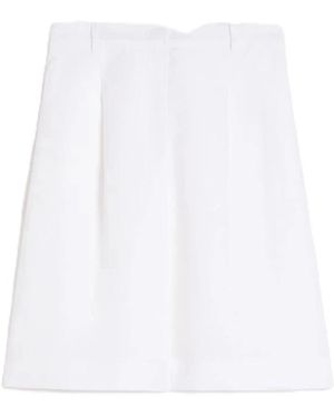 Max Mara Short Shorts - White