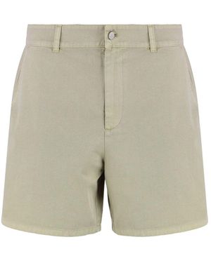 Represent Baumwoll Bermuda Shorts Mit Taschen - Natur