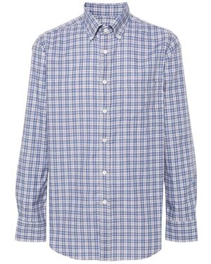 Canali Overhemden ,Blauw ,Shirts