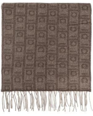 Ferragamo Accessoires ,Kasjmier Kasjmier Sjaal Met Monogram - Bruin