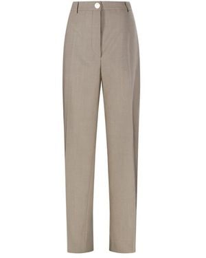 Sportmax Straight Trousers - Gris