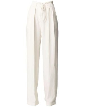 Manila Grace Wide Trousers - Blanco