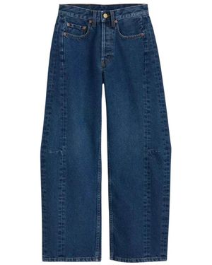 B Sides Cropped Jeans - Azul