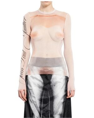Jean Paul Gaultier Long Sleeve Tops - Pink
