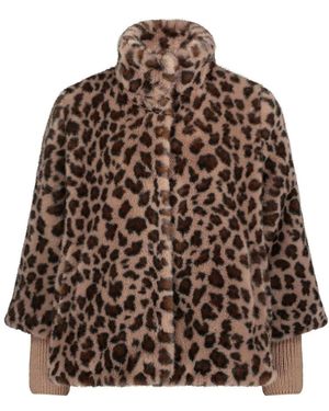 Betty Barclay Jacke Aus Kunstpelz & Lammfellimitat - Braun