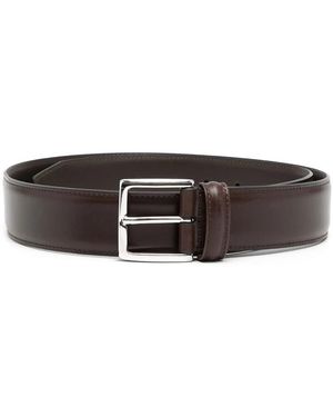 Anderson's Accessoires ,Bruin ,Leer Leren Riem Met Gesp