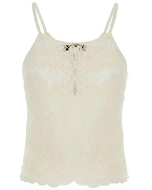 Twinset Tops ,Sleeveless Tops - Naturel