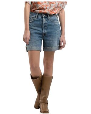Replay Denim Shorts - Blu