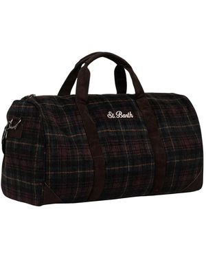 MC2 Saint Barth Tassen ,Bruin ,Wol Jetleg Duffle - Zwart