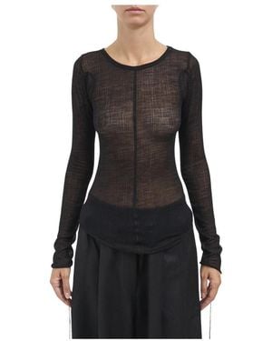Andrea Ya'aqov Round-Neck Knitwear - Negro