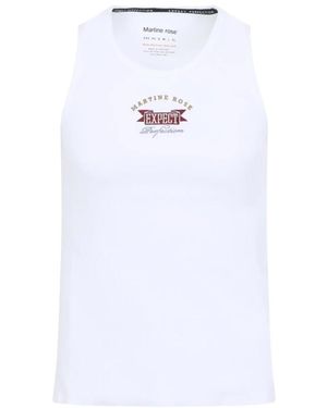 Martine Rose Sleeveless Tops - White