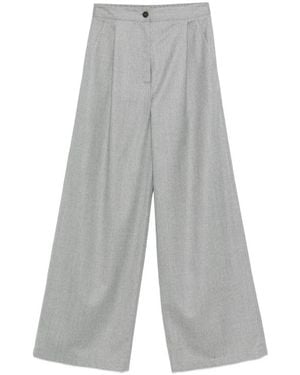 Barba Napoli Wide Trousers - Grey