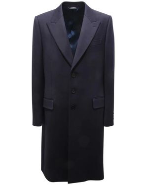 Dolce & Gabbana Single-Breasted Coats - Blue