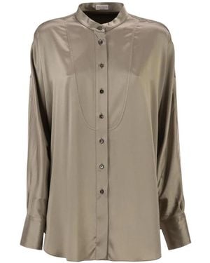 Brunello Cucinelli Shirts - Neutro