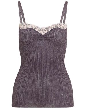 Valentino Sleeveless Tops - Morado