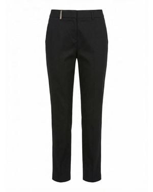 Peserico Slim-Fit Trousers - Black