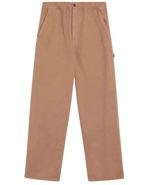MM6 by Maison Margiela Straight Trousers - Brown