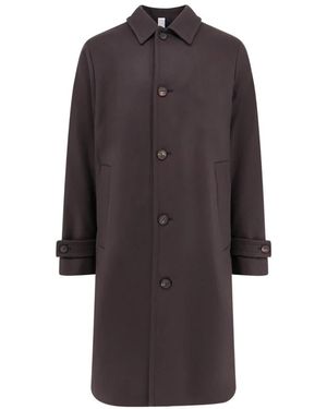 Hevò Jassen ,Bruin ,Wol Single-Breasted Coat