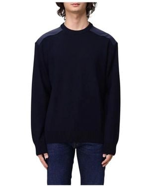 Paul & Shark Ronde Hals Gebreid - Blauw