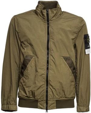 Stone Island Bomber Jackets - Green