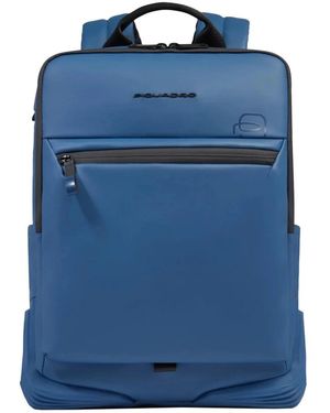 Piquadro Corner Rucksack - Blau