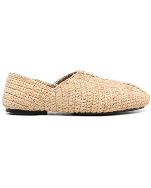 Jil Sander Flache Schuhe Eleganter Stil - Natur