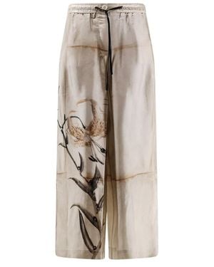 Pierre Louis Mascia Wide Trousers - Brown