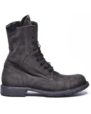 Moma Lace-Up Boots - Black
