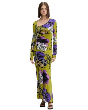 Desigual Neckline La Dress - Groen