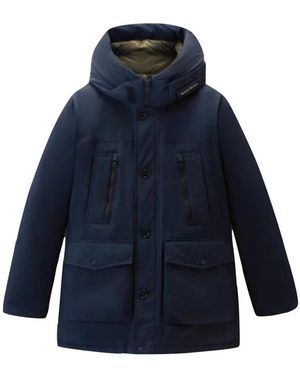 Woolrich Arctic Parka In Ramar Cloth - Blue