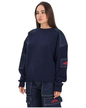 DSquared² Round-Neck Knitwear - Bleu