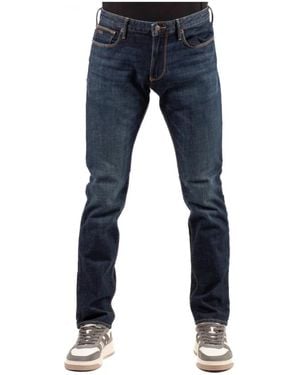 Emporio Armani Slim-Fit Jeans - Azul