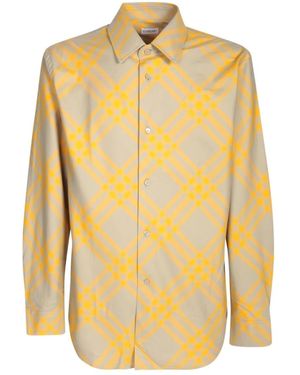 Burberry Shirts > Casual Shirts - Geel