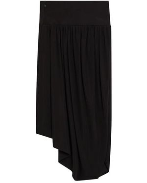 Alaïa Rokken ,Zwart ,Twisted Fluid Jersey Rok