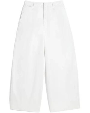 Lemaire Wide Trousers - White