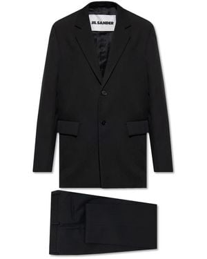 Jil Sander Single Breasted Suits - Black