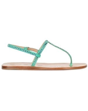 Eddy Daniele Flat Sandals - Green