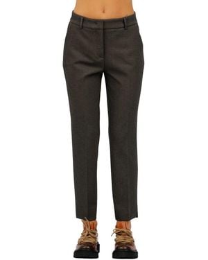 Via Masini 80 Cropped Trousers - Black