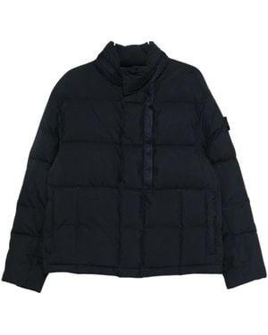 Stone Island Gewatteerd Donsjack - Zwart