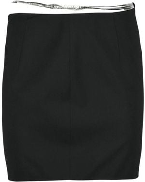 Dondup Rokken ,Zwart ,Polyester Minirok